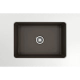 Sotto Dual-mount Fireclay 27 in. Single Bowl Kitchen Sink with Protective Bottom Grid and Strainer in White