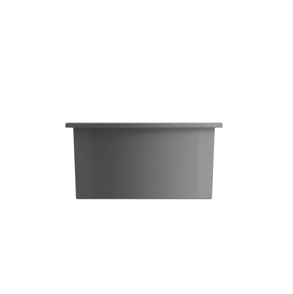 Sotto Round Dual-mount Fireclay 18.5 in. Single Bowl Bar Sink with Protective Bottom Grid and Strainer in White