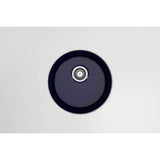 Sotto Round Dual-mount Fireclay 18.5 in. Single Bowl Bar Sink with Protective Bottom Grid and Strainer in White