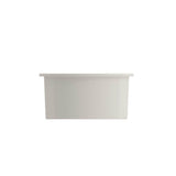 Sotto Round Dual-mount Fireclay 18.5 in. Single Bowl Bar Sink with Protective Bottom Grid and Strainer in White