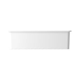 Sotto Dual-mount Fireclay 32 in. Single Bowl Kitchen Sink with Protective Bottom Grid and Strainer in White