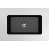 Sotto Dual-mount Fireclay 32 in. Single Bowl Kitchen Sink with Protective Bottom Grid and Strainer in White