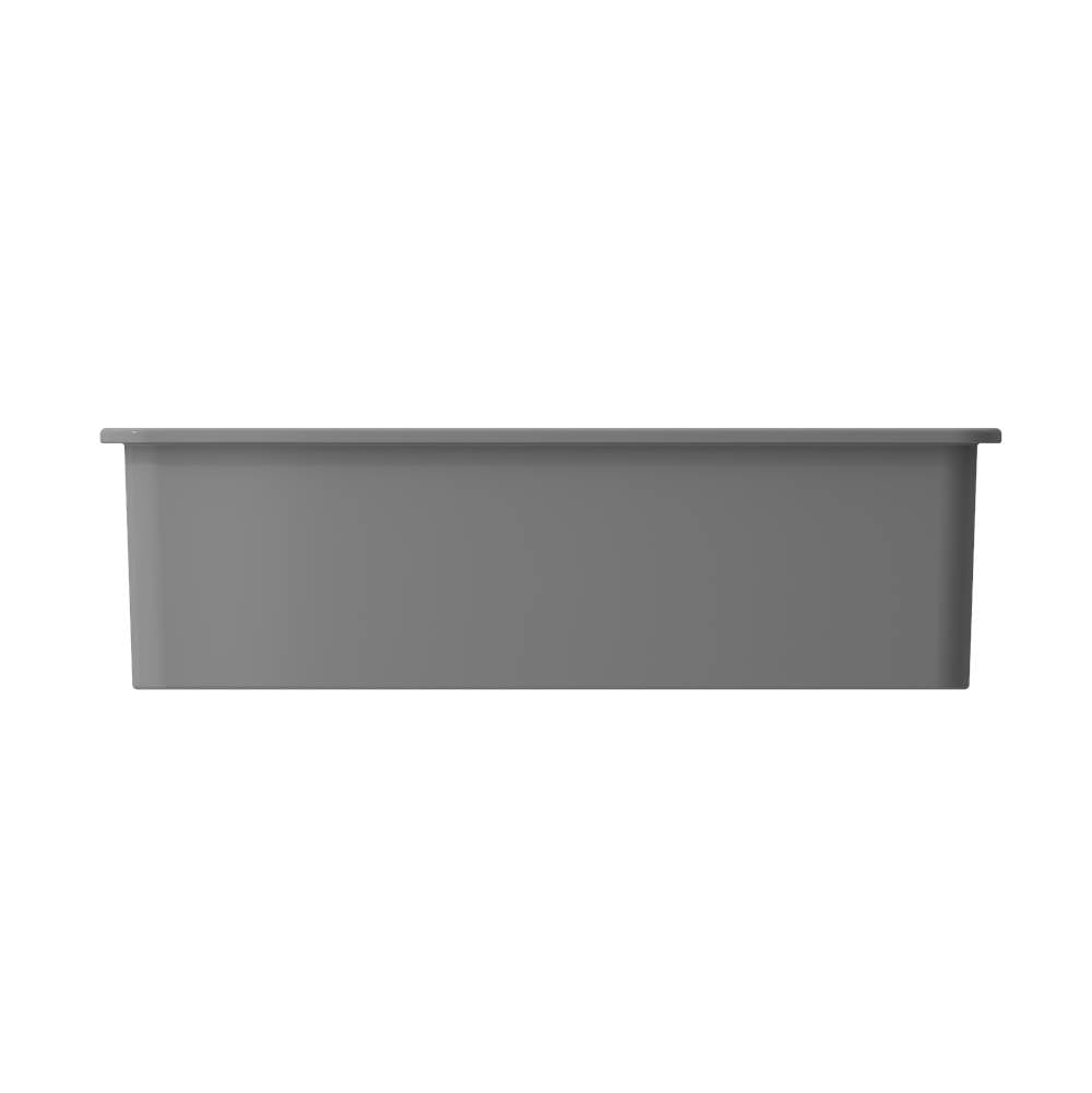 Sotto Dual-mount Fireclay 32 in. Single Bowl Kitchen Sink with Protective Bottom Grid and Strainer in White