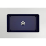 Sotto Dual-mount Fireclay 32 in. Single Bowl Kitchen Sink with Protective Bottom Grid and Strainer in White
