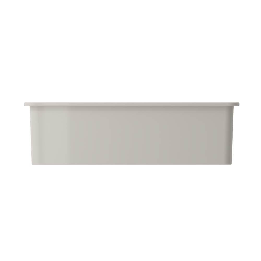 Sotto Dual-mount Fireclay 32 in. Single Bowl Kitchen Sink with Protective Bottom Grid and Strainer in White