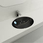 BOCCHI - Parma Undermount Sink Fireclay 22 in with Overflow in Black - Black