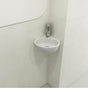 BOCCHI - Milano Corner Sink Fireclay 12 in. 1-Hole with Overflow in Matte White - Matte White