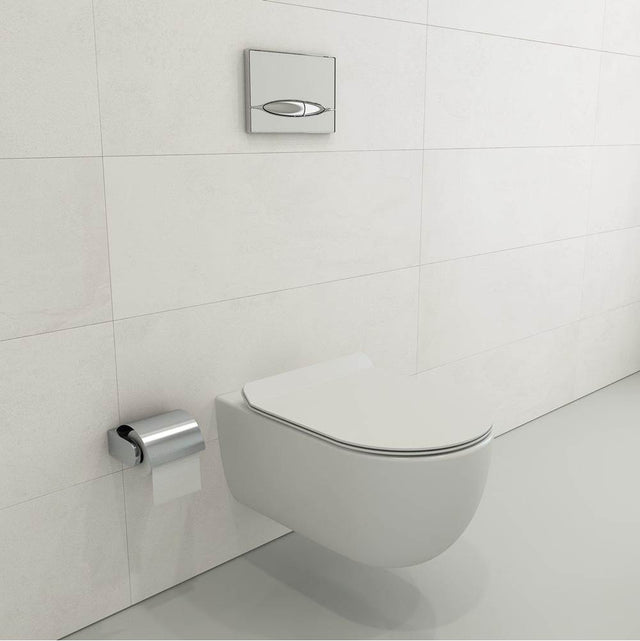 BOCCHI - Vettore Wall-Hung Toilet Bowl in Matte White - Matte White