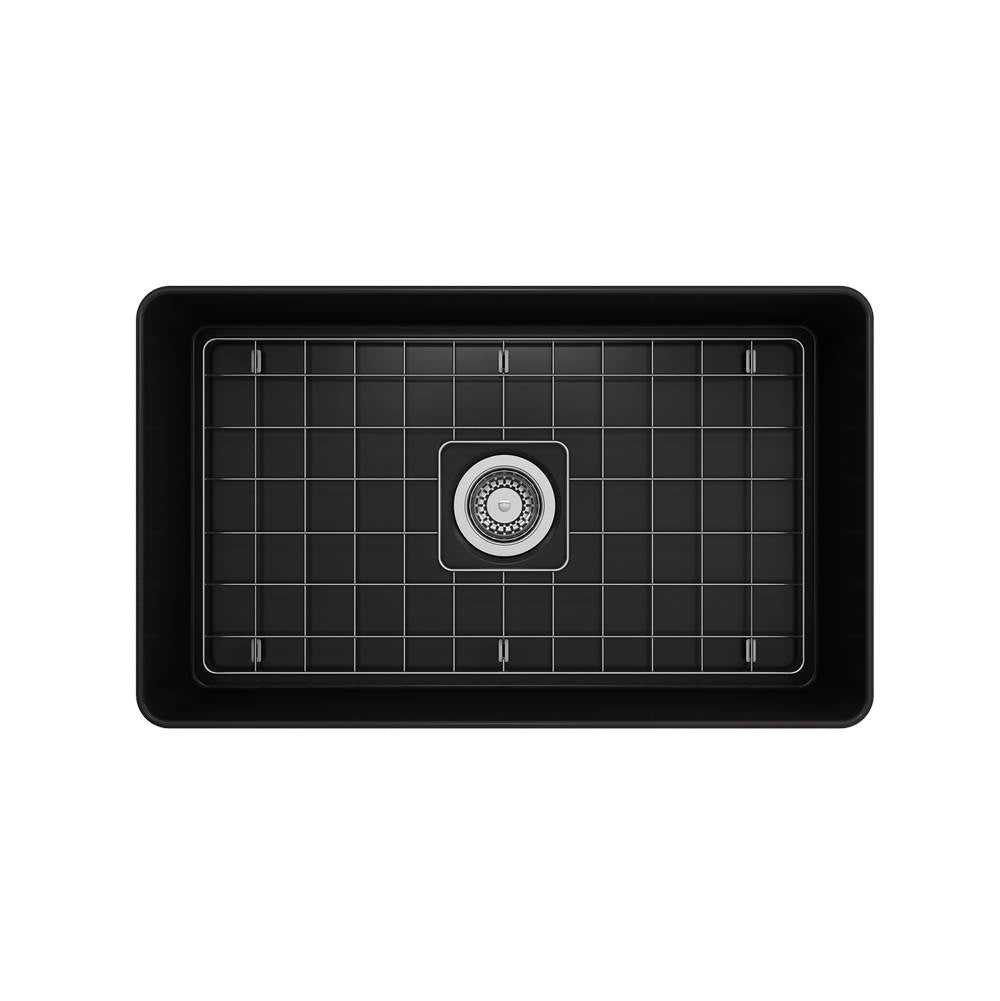 Aderci Ultra-Slim Farmhouse Apron Front Fireclay 30 in. Single Bowl Kitchen Sink with Protective Bottom Grid and Strainer in White