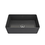 Aderci Ultra-Slim Farmhouse Apron Front Fireclay 30 in. Single Bowl Kitchen Sink with Protective Bottom Grid and Strainer in White