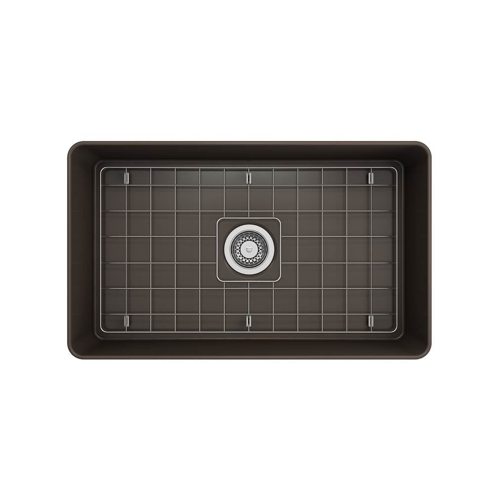Aderci Ultra-Slim Farmhouse Apron Front Fireclay 30 in. Single Bowl Kitchen Sink with Protective Bottom Grid and Strainer in White