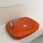 BOCCHI - Fenice Vessel Fireclay 21.75 in. 1-Hole in Orange - Orange