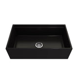 Contempo Step-Rim Apron Front Fireclay 33 in. Single Bowl Kitchen Sink with Integrated Work Station & Accessories in White