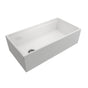 BOCCHI - Contempo Step-Rim Apron Front Fireclay 36 in. Single Bowl Kitchen Sink with Integrated Work Station & Accessories in White - White