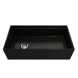 Contempo Step-Rim Apron Front Fireclay 36 in. Single Bowl Kitchen Sink with Integrated Work Station & Accessories in White