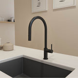 BOCCHI - Baveno Duo Pull-Down Kitchen Faucet in Matte Black - Matte Black