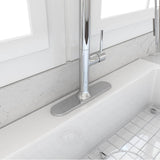 Modern Kitchen Faucet Deck Plate Brushed Gold