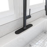 Modern Kitchen Faucet Deck Plate Brushed Gold