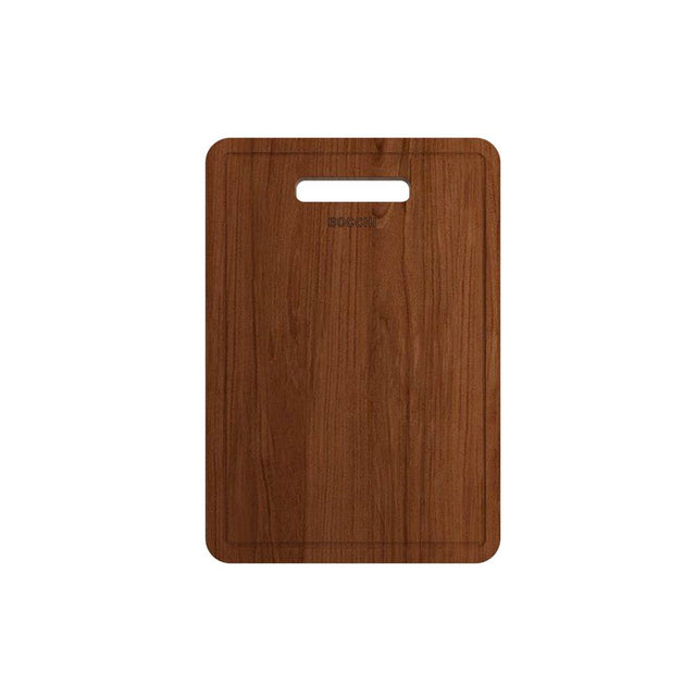 BOCCHI - Wooden Cutting Board For Baveno w/ Handle - Sapele Mahogany For 1633 (Inner Ledge), 1616 and 1618 sinks - Mahogany