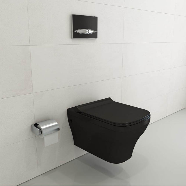 BOCCHI - Firenze Soft-Close Toilet Seat in Matte Black - Matte Black