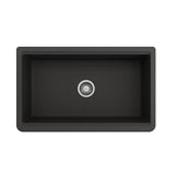 Arona Apron-Front 33 in. Single Bowl Granite Composite Kitchen Sink with Integrated Workstation and Accessories in Matte Black