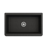Arona Apron-Front 33 in. Single Bowl Granite Composite Kitchen Sink with Integrated Workstation and Accessories in Matte Black