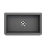 Arona Apron-Front 33 in. Single Bowl Granite Composite Kitchen Sink with Integrated Workstation and Accessories in Matte Black