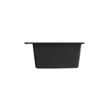 Campino Uno Dual Mount Granite Composite 33 in. Single Bowl Kitchen Sink with Strainer in Matte Black