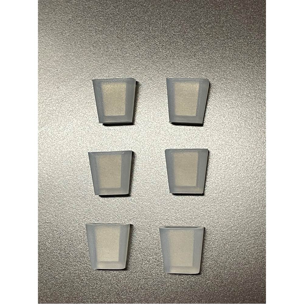 BOCCHI - Replacement Rubber Feet for Sink Grids, Pack of 6 - Clear