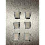 BOCCHI - Replacement Rubber Feet for Sink Grids, Pack of 6 - Clear