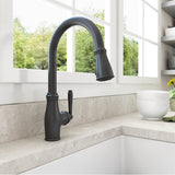 BOCCHI - Belsena 2.0 Pull-Down Kitchen Faucet in Matte Black - Matte Black