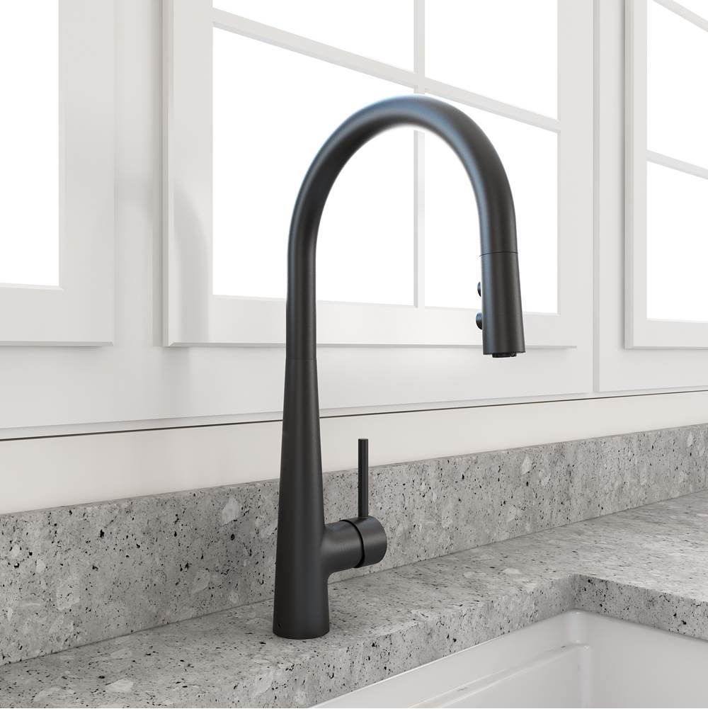 BOCCHI - Lugano 2.0 Pull-Down Kitchen Faucet in Matte Black - Matte Black