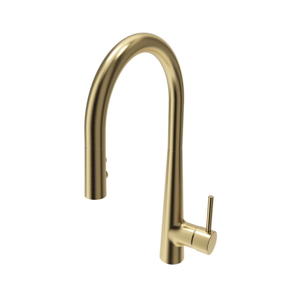 Lugano 2.0 Pull-Down Kitchen Faucet in Brushed Gold
