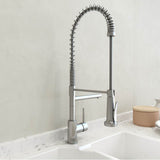 BOCCHI - Maggiore 2.0 Dual-Spout Professional Kitchen Faucet in Stainless Steel - Stainless Steel