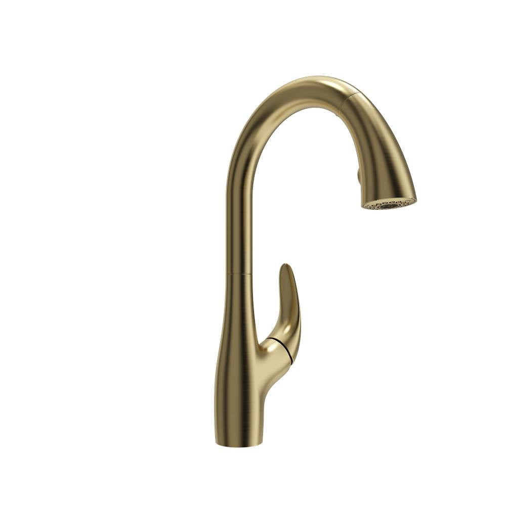 Pagano 2.0 Pull-Down Kitchen Faucet in Brushed Gold