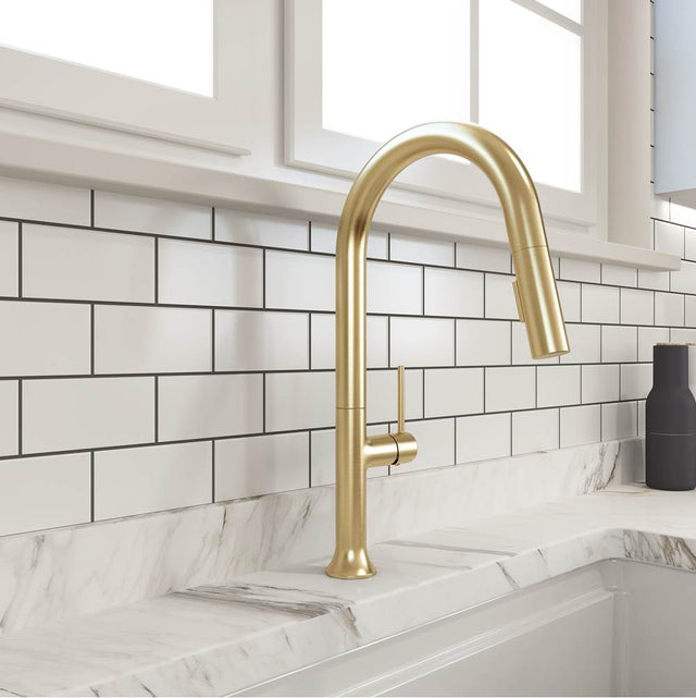 BOCCHI - Tronto 2.0 Pull-Down Kitchen Faucet in Brushed Gold - Brushed Gold