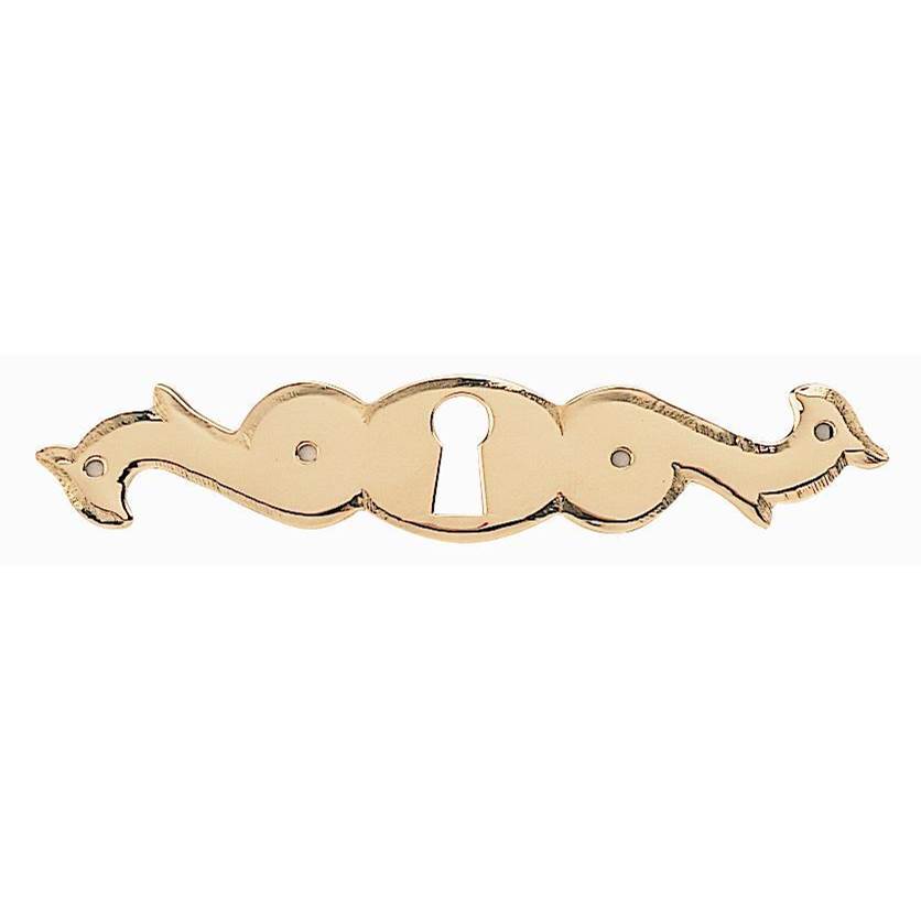 Bouvet - Classic Keyhole Escutcheon for Drawer (horizontal) - Antique Brass 057