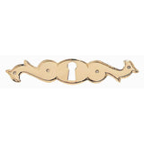 Bouvet - Classic Keyhole Escutcheon for Drawer (horizontal) - Antique Brass 057