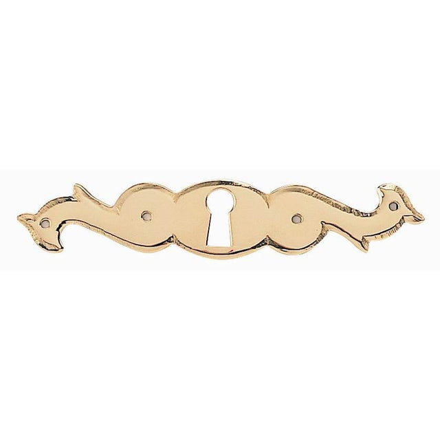 Bouvet - Classic Keyhole Escutcheon for Drawer (horizontal) - Antique Brass 057