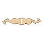 Bouvet - Classic Keyhole Escutcheon for Drawer (horizontal) - Antique Brass 057