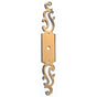 Bouvet - Classic Keyhole Escutcheons Plate (round hole) - Antique Brass 057