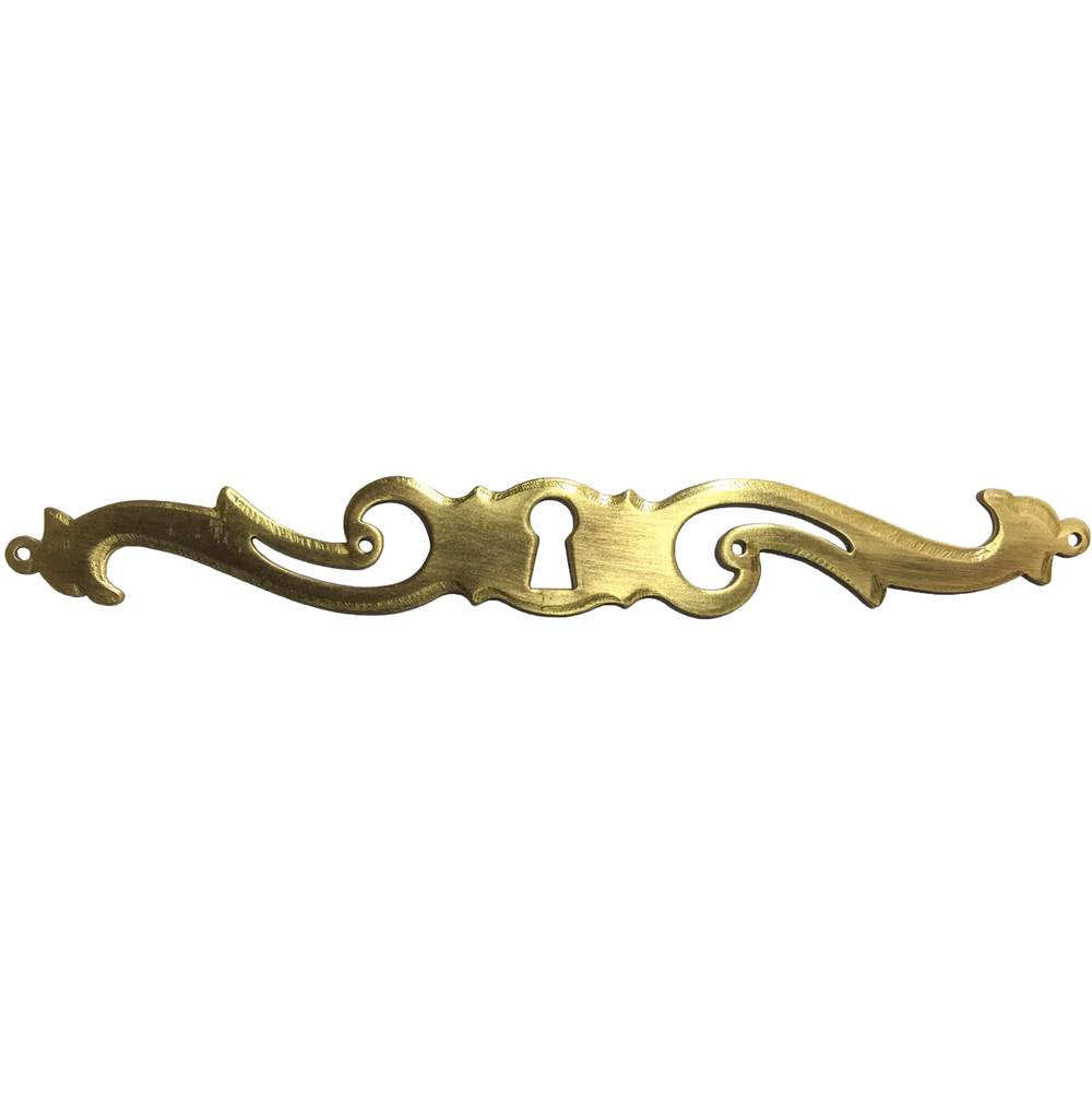 Bouvet - Classic Keyhole Escutcheon for Drawer (horizontal) - Antique Brass 057