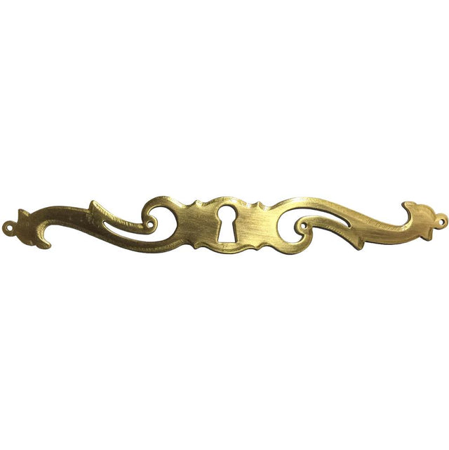 Bouvet - Classic Keyhole Escutcheon for Drawer (horizontal) - Antique Brass 057