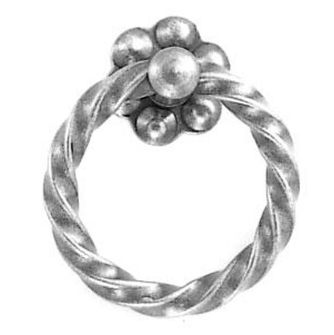 Bouvet - Classic Ring Handle with Rosette - Pewter 012