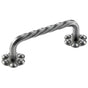 Bouvet - Cabinet Pull with Rosettes - Black 007