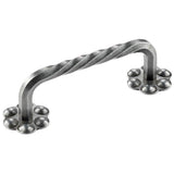 Bouvet - Cabinet Pull with Rosettes - Pewter 012