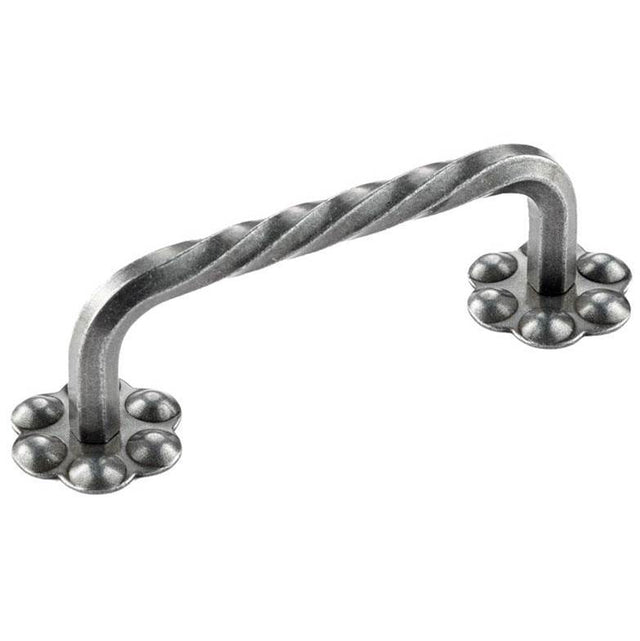 Bouvet - Cabinet Pull with Rosettes - Pewter 012