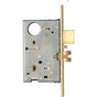 Bouvet - Mortise Lock for Entrance handle sets with Knob - Satin Antique Brass 056