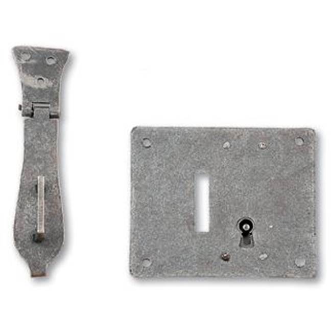 Bouvet - Chest Lock - small fastener - Hammered Oxidized Black 036
