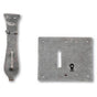 Bouvet - Chest Lock - small fastener - Hammered Oxidized Black 036